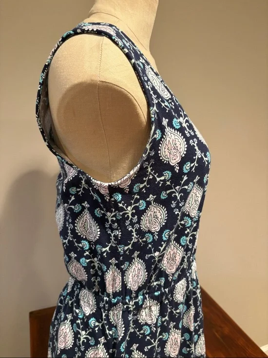 TALBOTS BOHEMIAN FLORAL JERSEY MAXI DRESS SIZE S - Picture 5 of 11